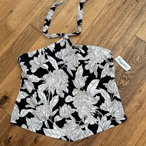Floral Halter Neck Swim Camisole